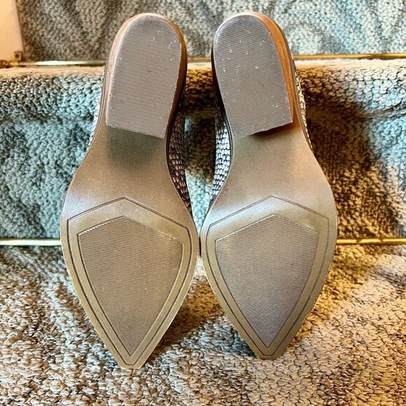 $148 EEUC Steve Madden Camryn Snake Print Ankle Boots Bootie Heels Shoes Sz 7.5 - Picture 8 of 8